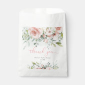 Eucalyptusblos florale baby in bloei baby shower bedankzakje (Voorkant)