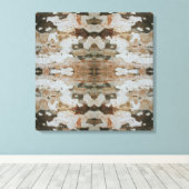 Eucalyptusboom Bast Foto Close-up Met Patroon Canvas Afdruk (Insitu (Houten vloer))