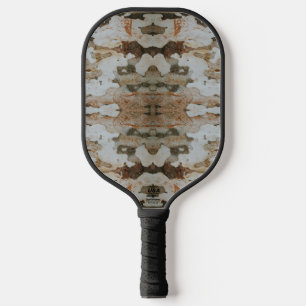 Eucalyptusboom Bast Foto Close-up Met Patroon Pickleball Paddle