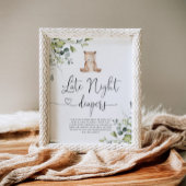 Eucalyptusbos Beer Late night diapers Poster