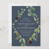 Eucalyptusbos Bruiloftsinvitaties Kaart (Voorkant)