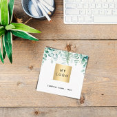 Eucalyptusbos met fern QR-code logo Vierkante Visitekaartje