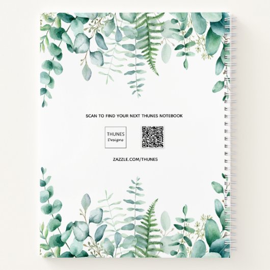 Eucalyptusbos Notitieboek (Achterkant)