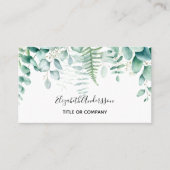 Eucalyptusbos voor moderne QR-code Visitekaartje (Voorkant)
