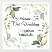 Eucalyptusbruine bruine bruistoorsignalering raamsticker (Vel)