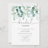 Eucalyptusbruine vrijgezellenfeest kaart (Voorkant)