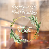 Eucalyptusbruinkoolbriddeparen welkom  raamsticker (Vel 2)