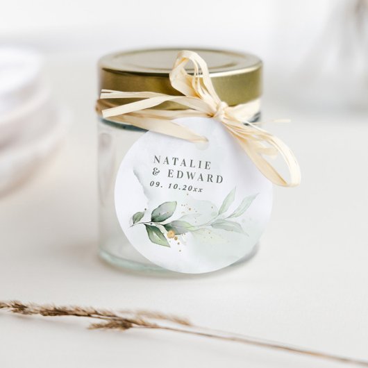 Eucalyptuselegant voor waterverf- en naaldbomen bedankjes labels