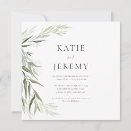 Eucalyptusgom Bladeren Groene Huwelijksceremonie Kaart