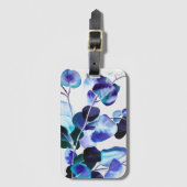 Eucalyptusgom waterverf bagagelabel (Voorkant (verticaal))