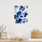 Eucalyptusgom waterverf poster (Keuken)