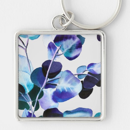 Eucalyptusgom waterverf sleutelhanger (Voorkant)