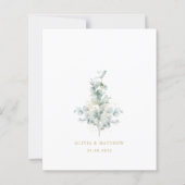 Eucalyptusgoudbruinbruinbruinbruiloft (Achterkant)