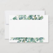 Eucalyptusgrens gepersonaliseerd notitiekaartje (Achterkant)