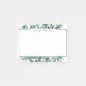 Eucalyptusgrens gepersonaliseerd post-it® notes (Voorkant)