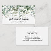 Eucalyptusgrens Visitekaartje (Voorkant / Achterkant)