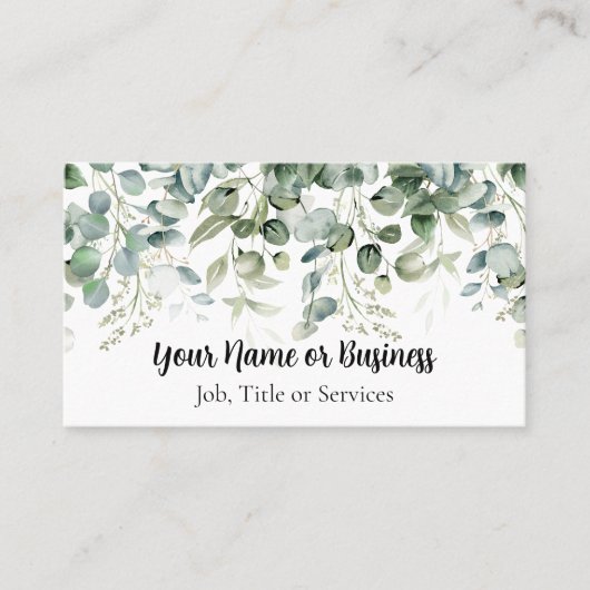 Eucalyptusgrens Visitekaartje (Voorkant)