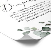 Eucalyptusgrijze late nachtelijke luiers poster (Hoek)