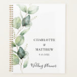 Eucalyptusgroen Botanische Trouwdag Planner<br><div class="desc">Plan uw trouwdag met onze prachtige planner met een delicate Eucalyptus Waterverf Groene design. Het ontwerp van de planner omvat de essentie van natuurlijke elegantie,  met zachte tinten saliegroen en moderne typografie. U kunt eenvoudig aanpassen door op de "Personaliseer" knop te klikken</div>