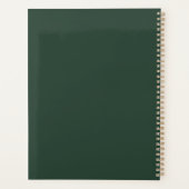 Eucalyptusgroen Botanische Trouwdag Planner (Achterkant)