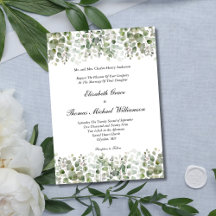 Eucalyptusgroen Klassieke Elegante Formele Trouwda