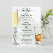Eucalyptusgroene bubbels Bourbon-paren douchen Kaart (Staand voorkant)