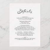 Eucalyptuskalligrafie Alles bij één weddenschap Folie Uitnodiging (Achterkant)