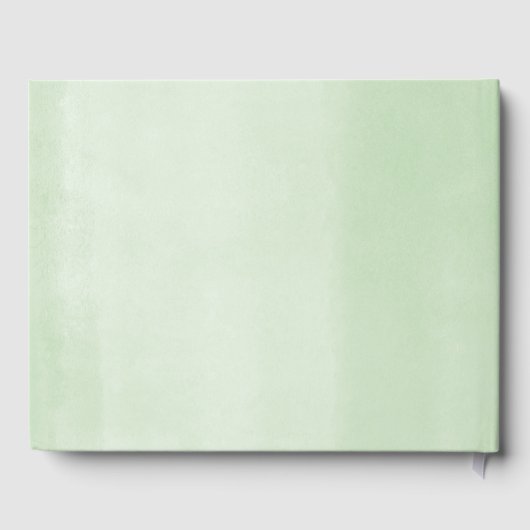 Eucalyptuskrans geslachtsneutraal baby shower gastenboek (Achterkant)