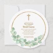 Eucalyptuskruis Eerste Communie Kaart (Voorkant)