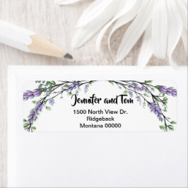 Eucalyptuslabel lavender etiket