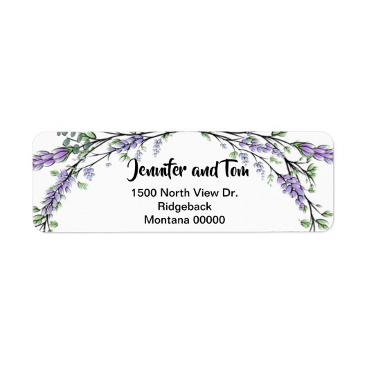 Eucalyptuslabel lavender etiket (Voorkant)