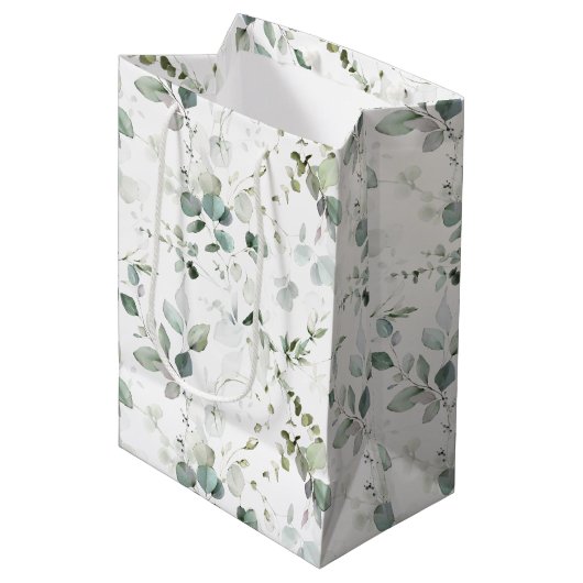 Eucalyptusloof Medium Cadeauzakje (Voorkant Gekanteld)
