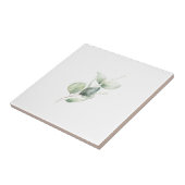 Eucalyptusloof Minimalistische Botanische Tegeltje (Zijkant)