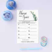 Eucalyptusnaam die de Kaart van het Vrijgezellenfe