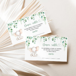 Eucalyptusolifant, kaartje voor de luierklep informatiekaartje