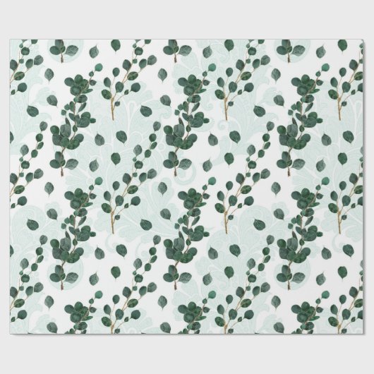 Eucalyptuspatroon Cadeaupapier (Vlak)