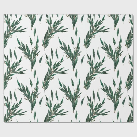 Eucalyptuspatroon Cadeaupapier (Vlak)