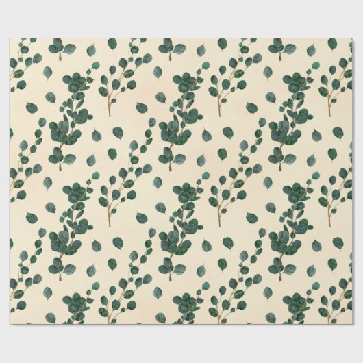 Eucalyptuspatroon Cadeaupapier (Vlak)