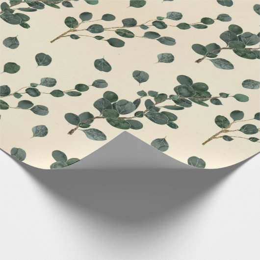 Eucalyptuspatroon Cadeaupapier (Hoek)