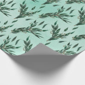 Eucalyptuspatroon Cadeaupapier (Hoek)