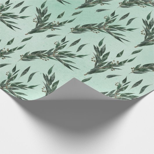 Eucalyptuspatroon Cadeaupapier (Hoek)