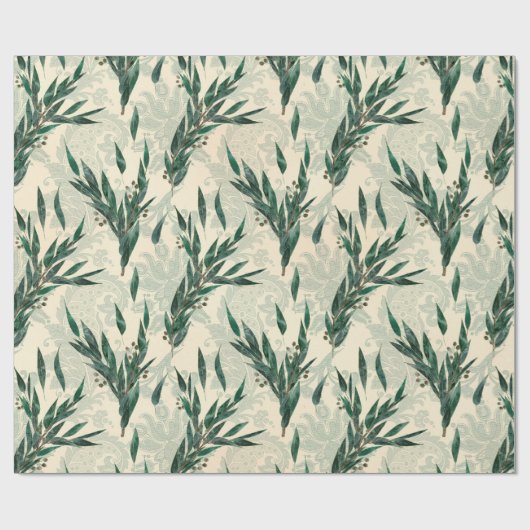 Eucalyptuspatroon Cadeaupapier (Vlak)
