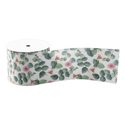 Eucalyptuspatroon Grosgrain Lint (Spoel)