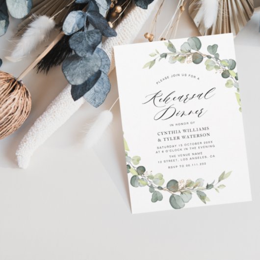 eucalyptussage groene repetitie - uitnodiging voor