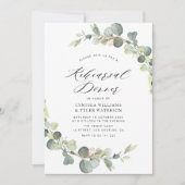 eucalyptussage groene repetitie - uitnodiging voor (Voorkant)