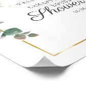 Eucalyptusscript voor zonnebloemen - Welkom, Vrijg Poster (Hoek)