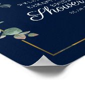 Eucalyptusscript voor zonnebloemen - Welkom, Vrijg Poster (Hoek)