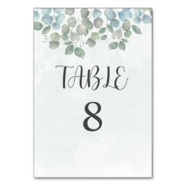 Eucalyptussenkaart voor groene streep kaart