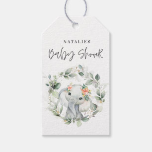 eucalyptussenkooi - groene baby shower van schatti cadeaulabel