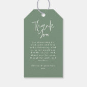 eucalyptussenkooi - groene baby shower van schatti cadeaulabel (Achterkant)